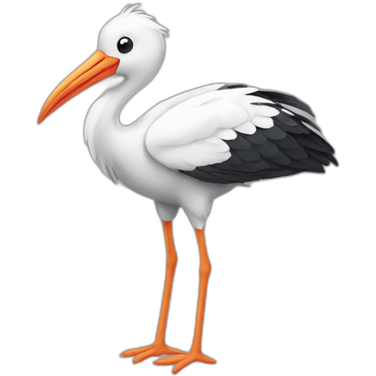 cute stork emoji