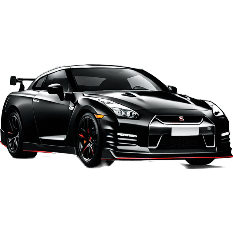 Nissan gtr r 35 black emoji