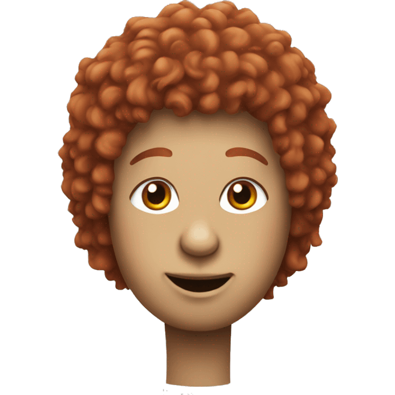 lama with red curly hair emoji