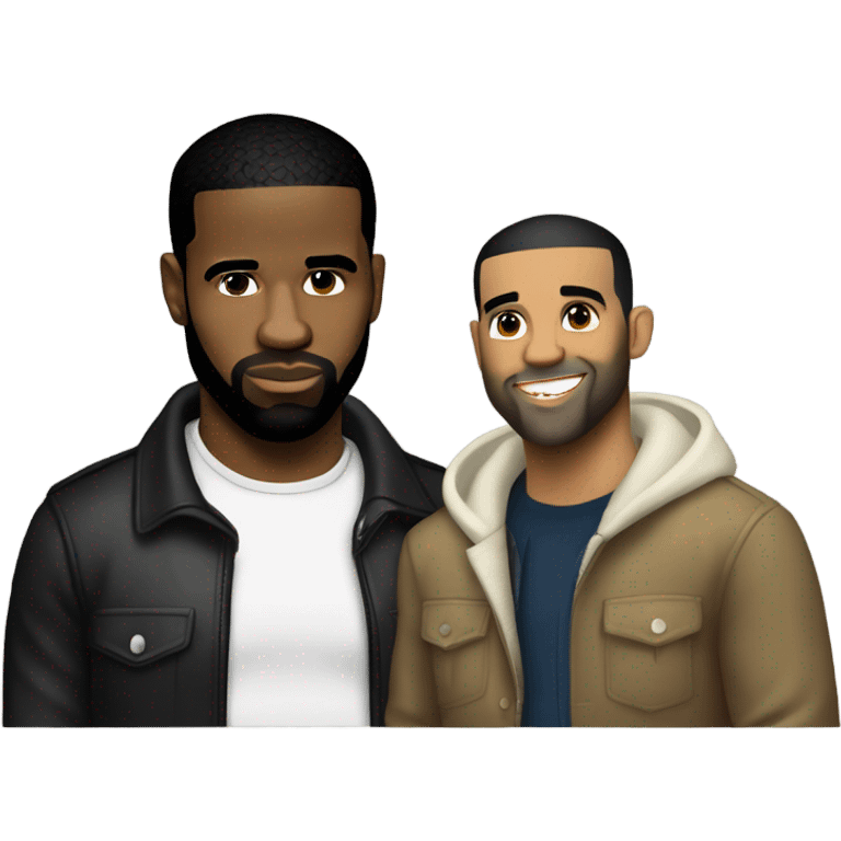 Drake and 50 cent emoji