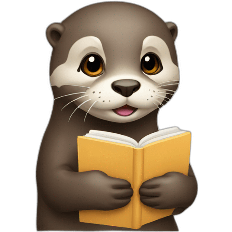 otter with a journal emoji