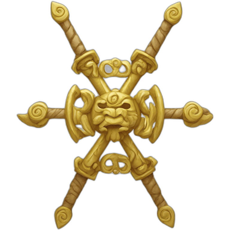 Crossed vajra emoji