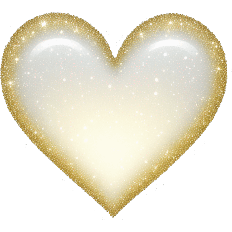 White sparkling heart emoji