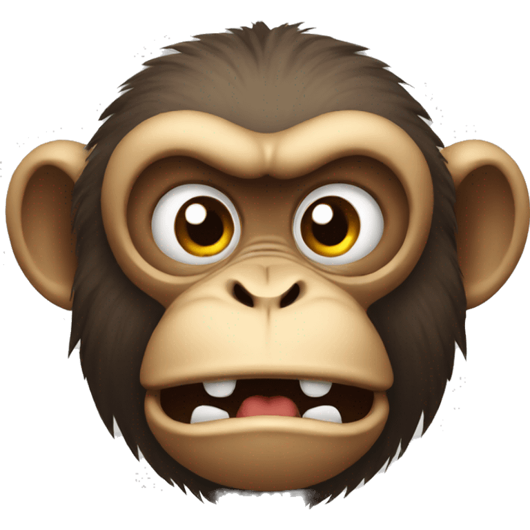 Monkey is angry  emoji