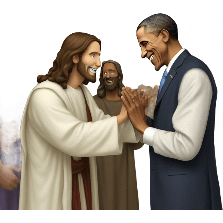 Jesus blessing Obama emoji