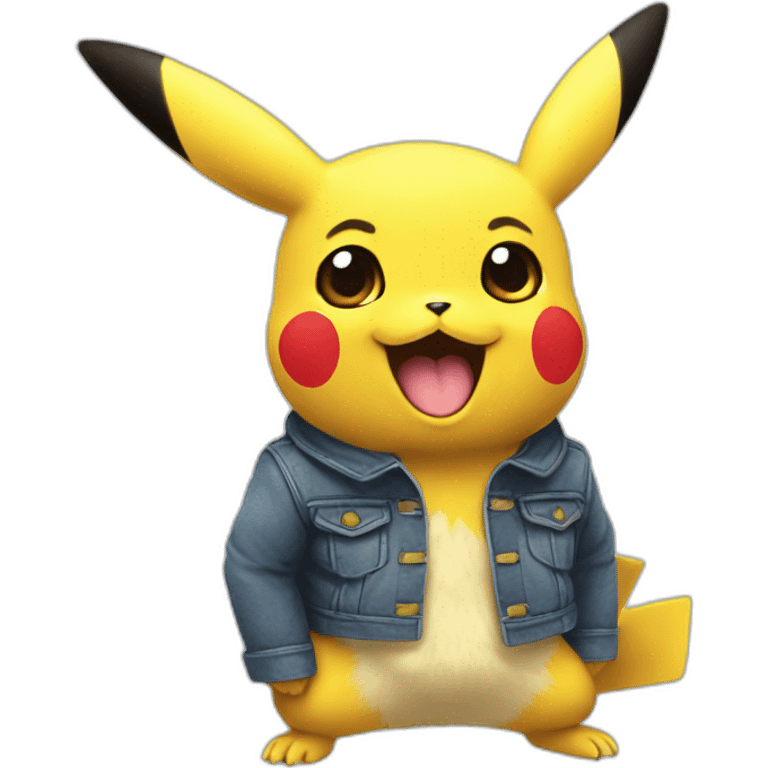 Pikachu avec évoli emoji