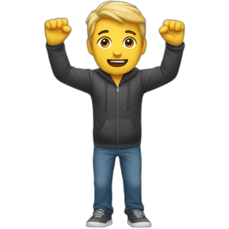 man holding his arms out  emoji