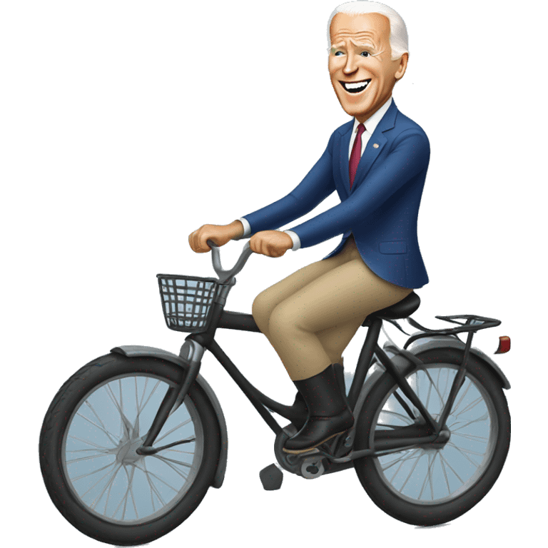 Joe Biden riding a bike emoji