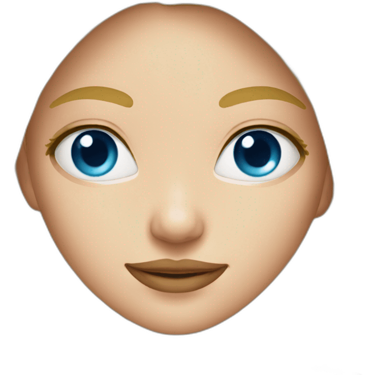 Blonde girl blue eyes wearing bikini emoji