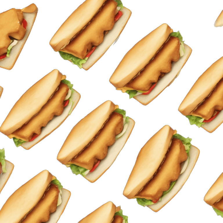 Chicken Teriyaki Subay Sandwich halb emoji