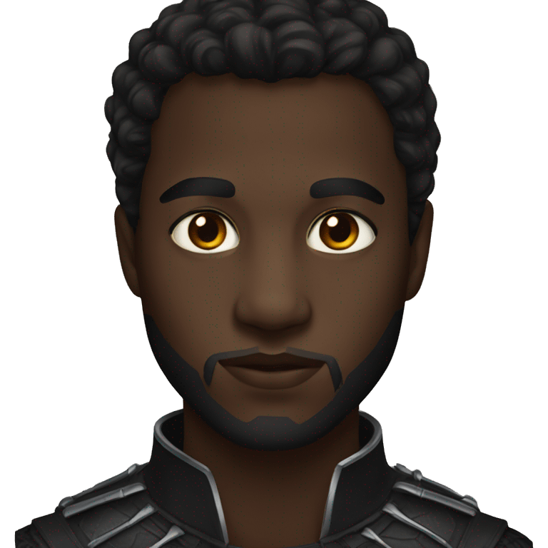 Black panther with brown eyes emoji