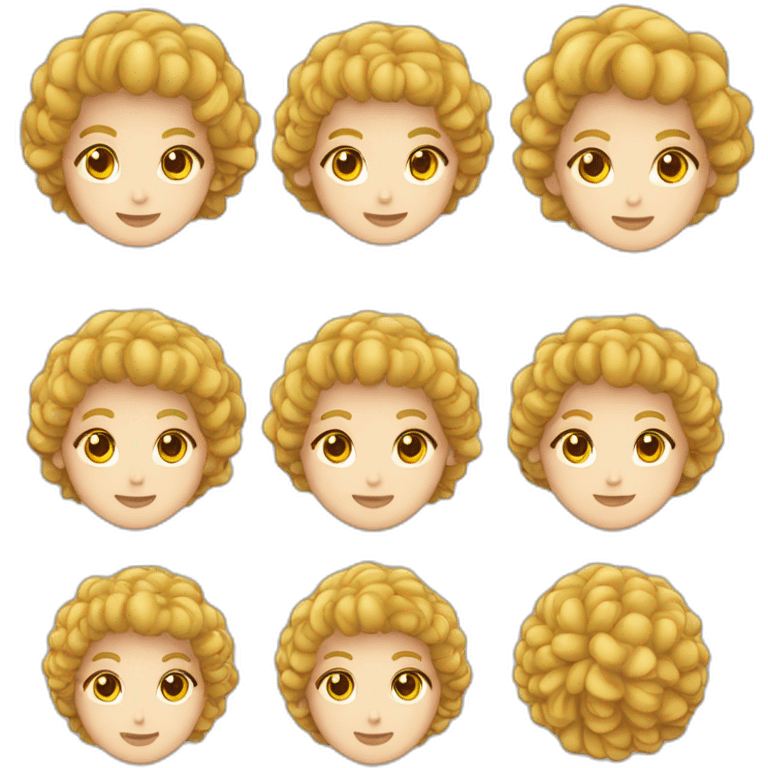 un anglais pâle avec de courts cheveux blond frisés emoji