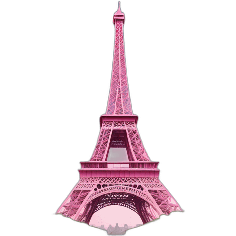 pink Eiffel tower emoji