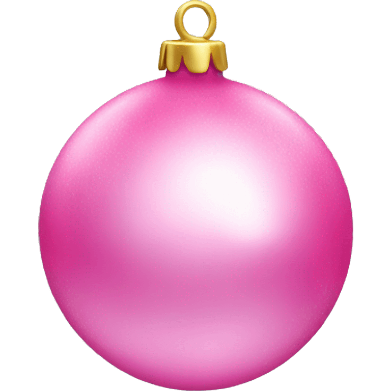 Pink bauble  emoji