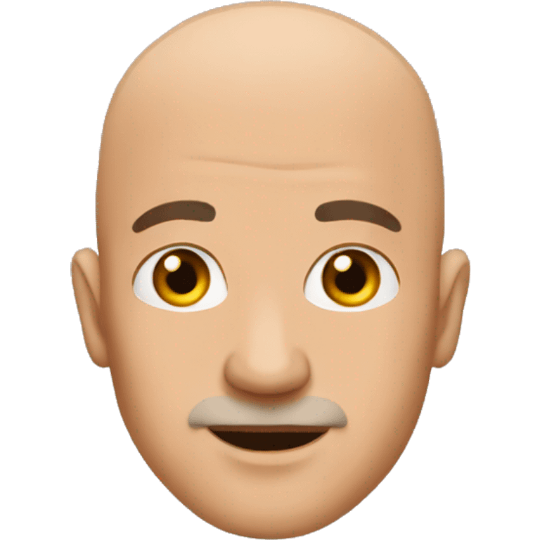 bald man with earrings emoji