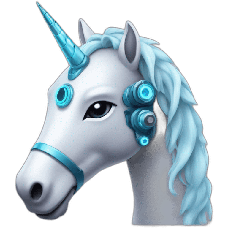 AI robot unicorn emoji