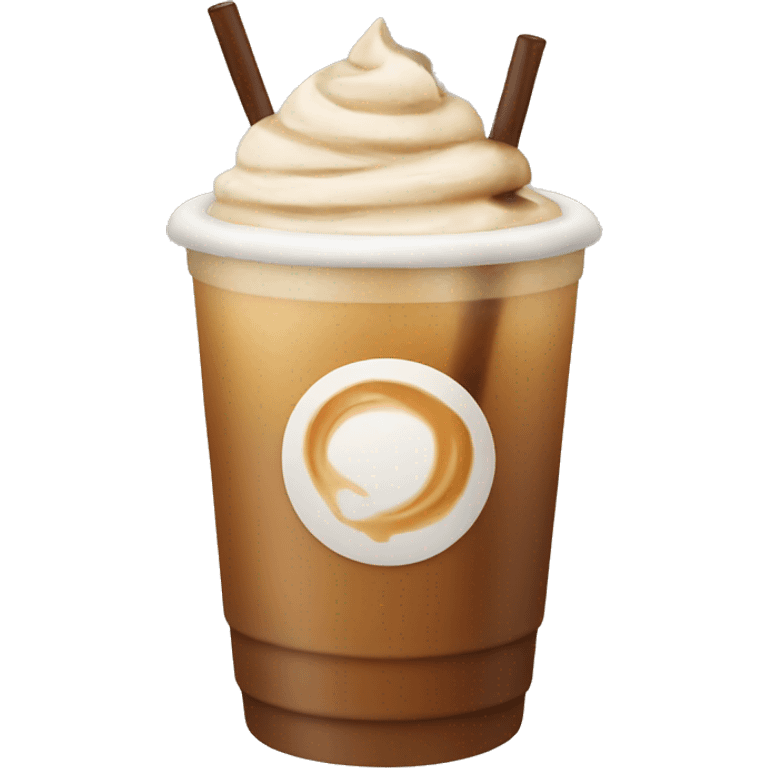 iced carmel latte emoji