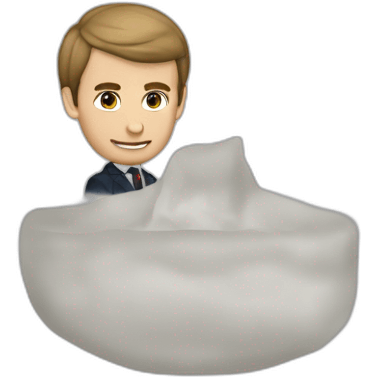 Macron sur brigitee emoji