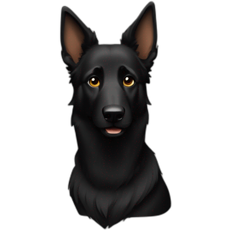 black shepherd emoji