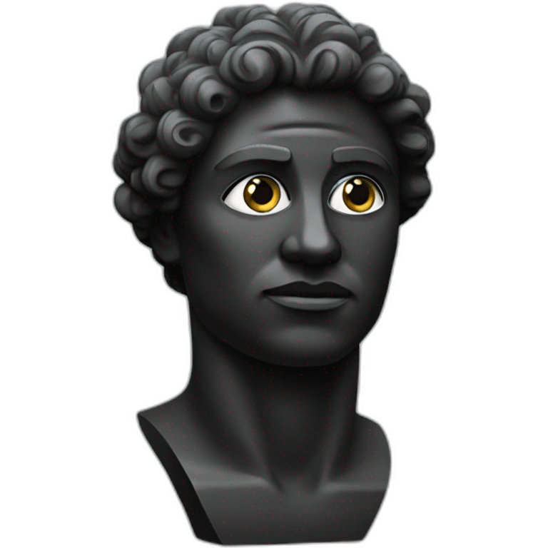 black greece sculpture emoji