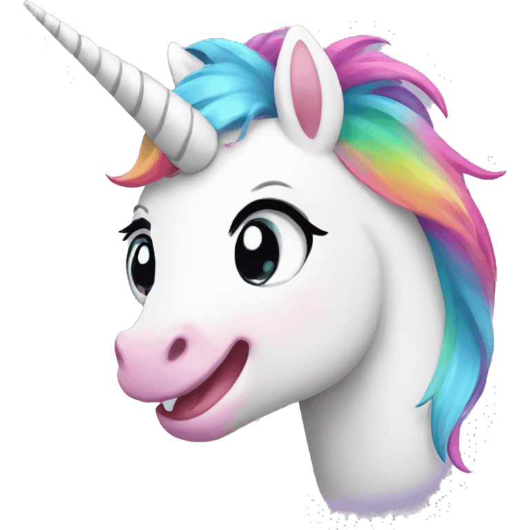 cute happy unicorn  emoji