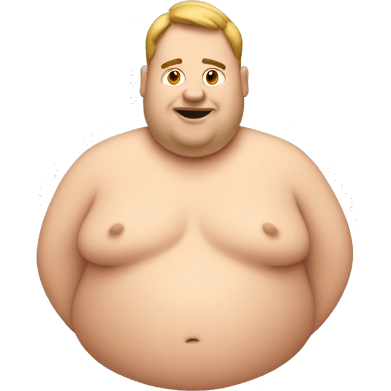 fat man with boobs emoji