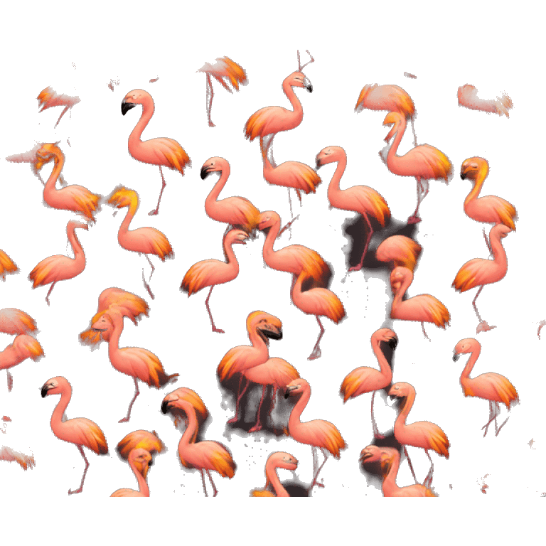 flamingo made of flames emoji