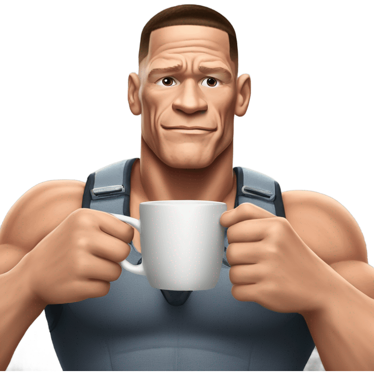 John cena drinking tea emoji