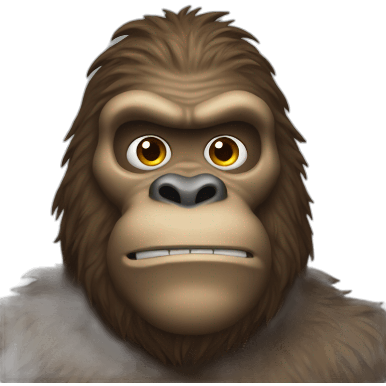 bigfoot sideways emoji