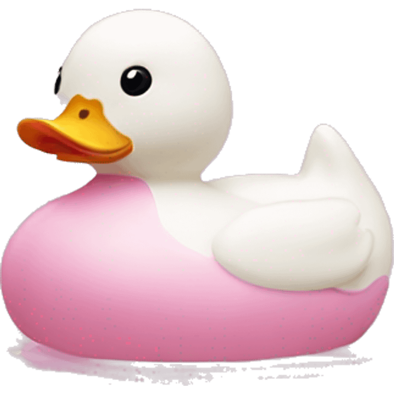 pale pink rubber duck emoji