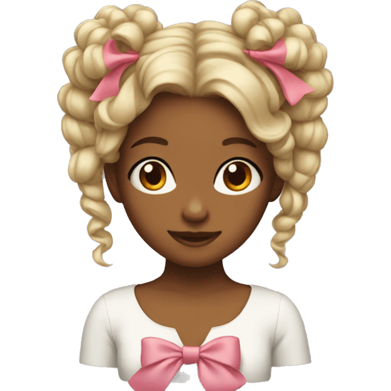 girl with bow on hair emoji