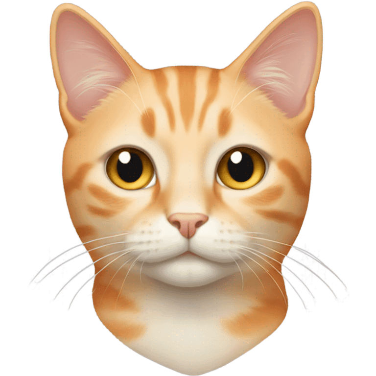 Pale orange cat emoji