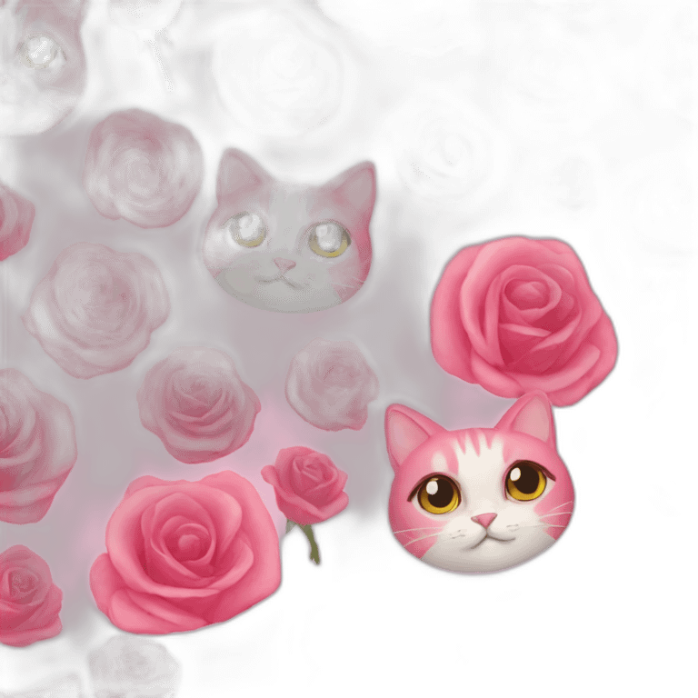 Rose cat emoji