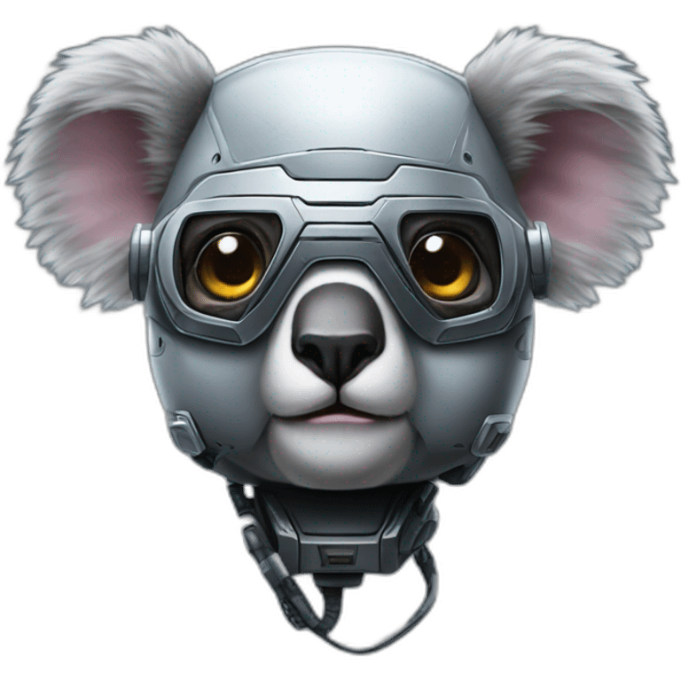 Koala as robocop emoji