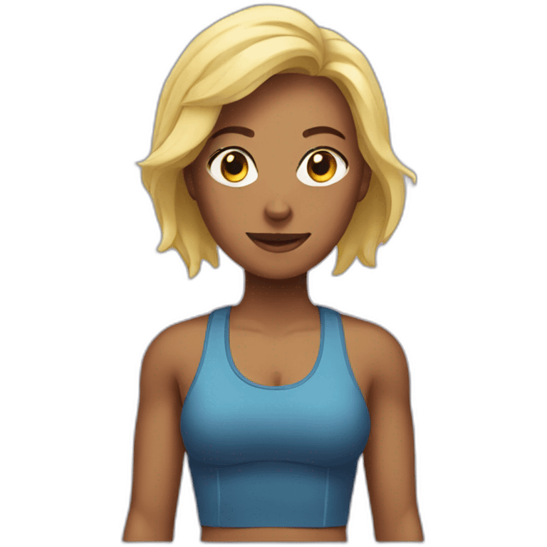 gym woman emoji