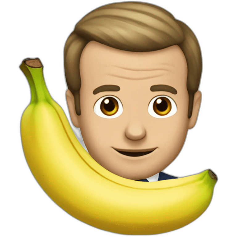 Emmanuel Macron banane emoji