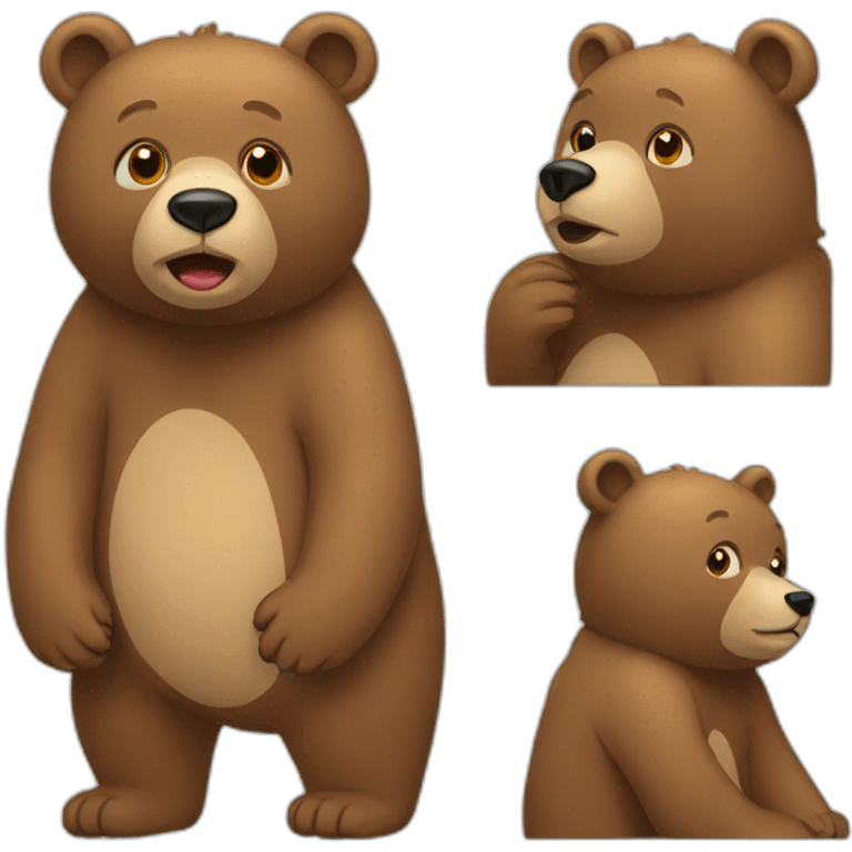 Bear with autism emoji