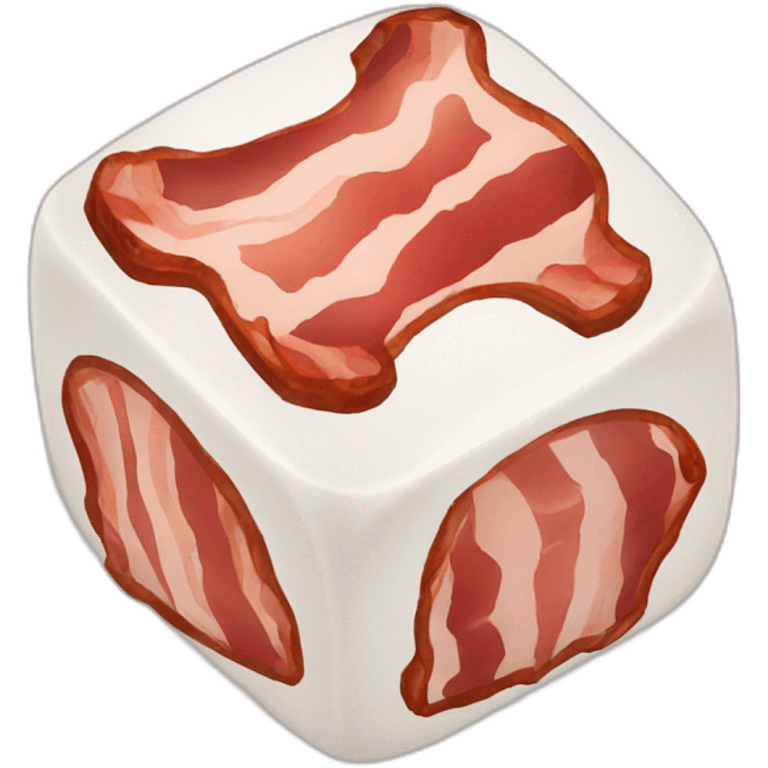 dice of bacon emoji