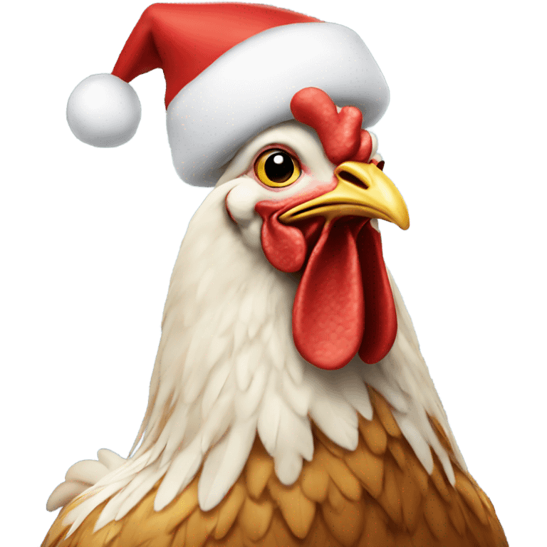 christmas chicken  emoji