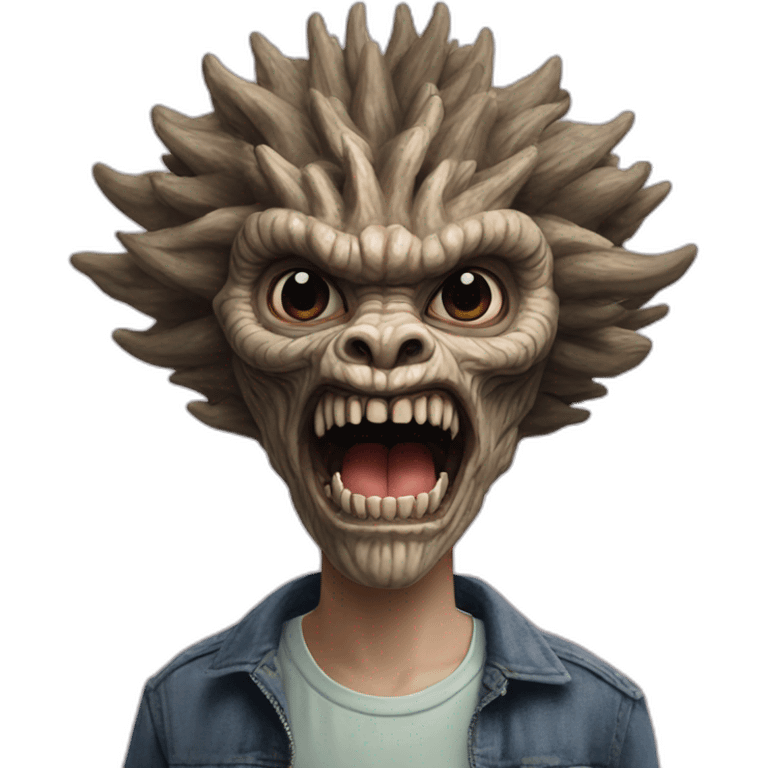 stranger things demogorgon head emoji