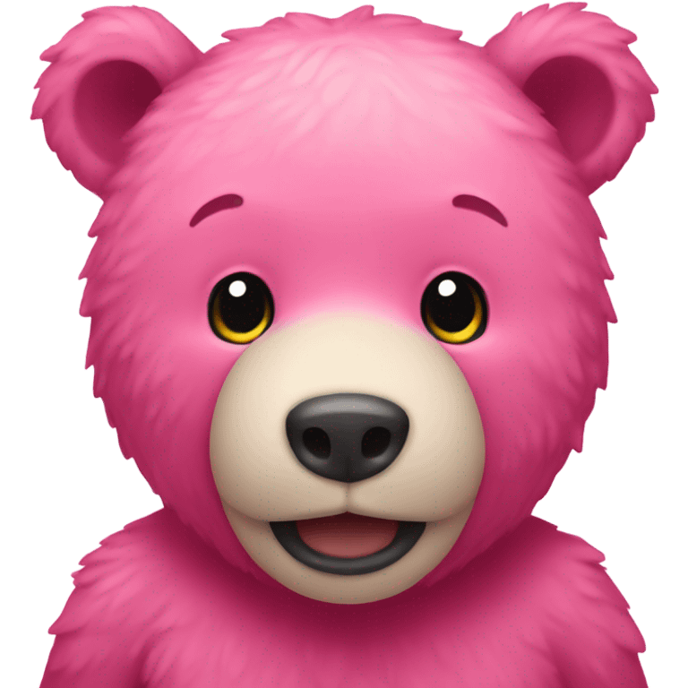 Pink  bear emoji