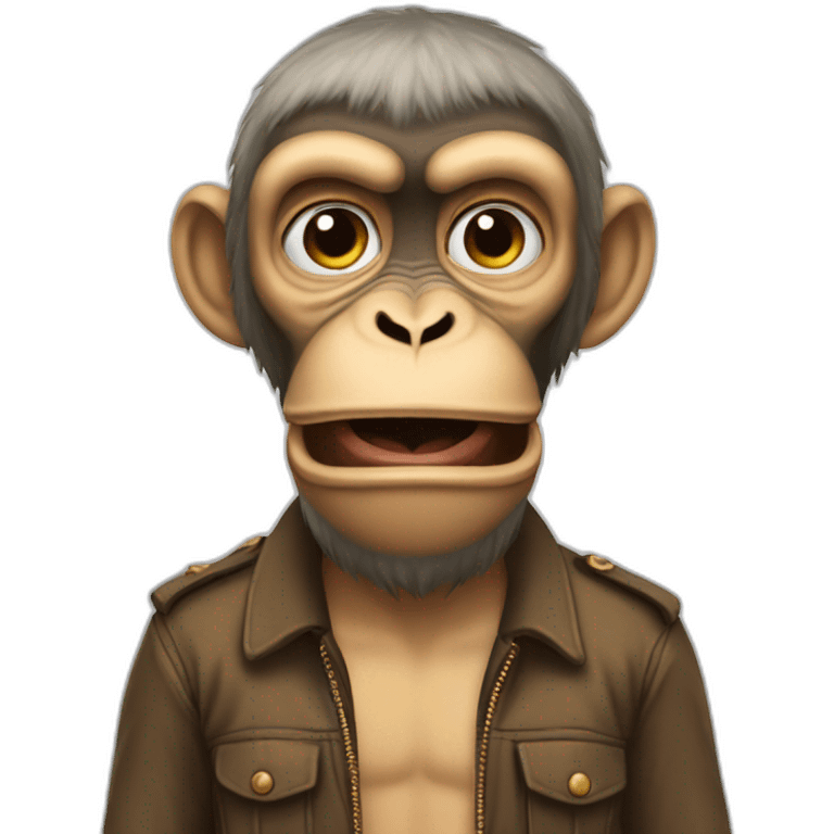 GigaChad meme Monkey emoji