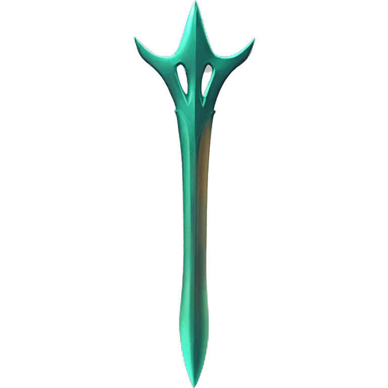 trident on gradient dawn background emoji