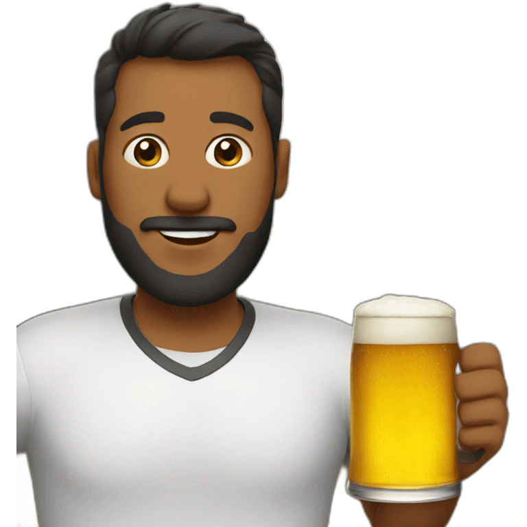 Dad, beer emoji