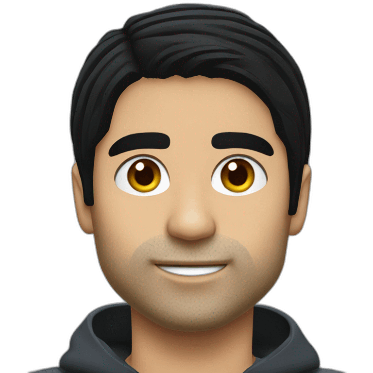 mikel arteta black hair emoji