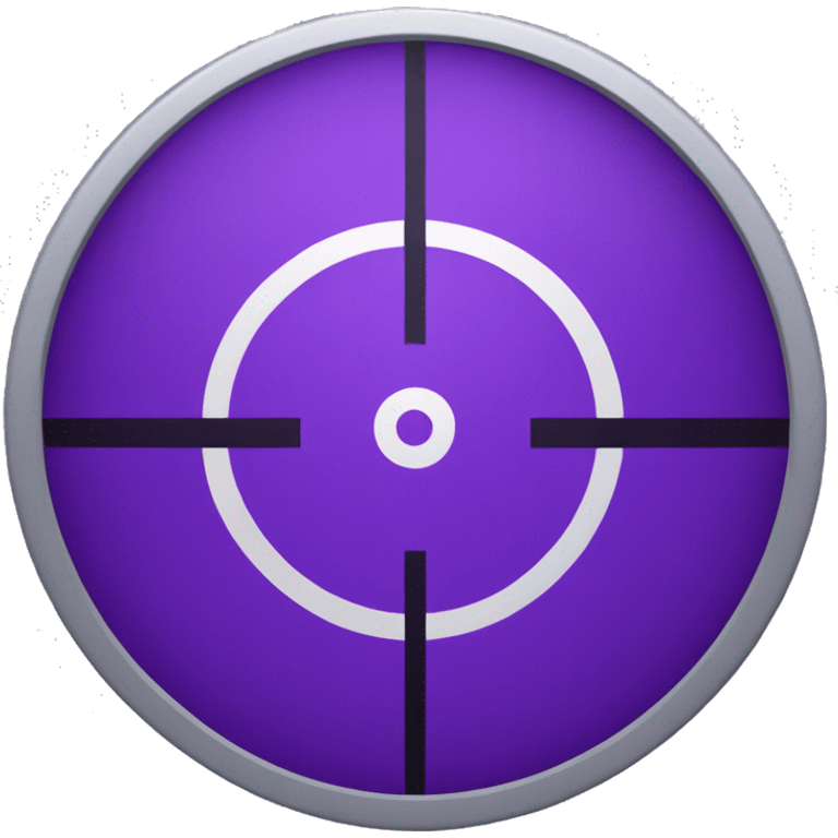 Purple scope target  emoji