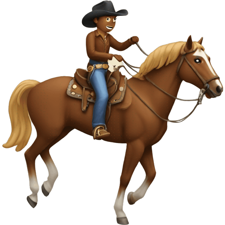 cowboy riding a horse emoji