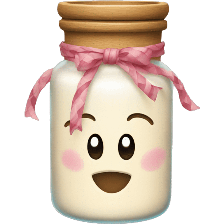 Decorated Candle jar  emoji