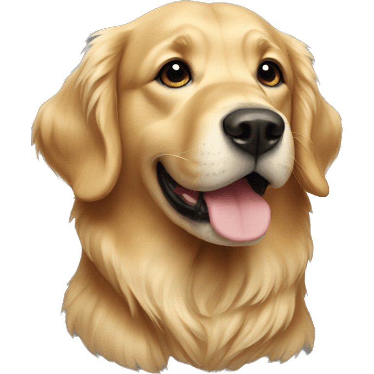 A golden retriever  emoji