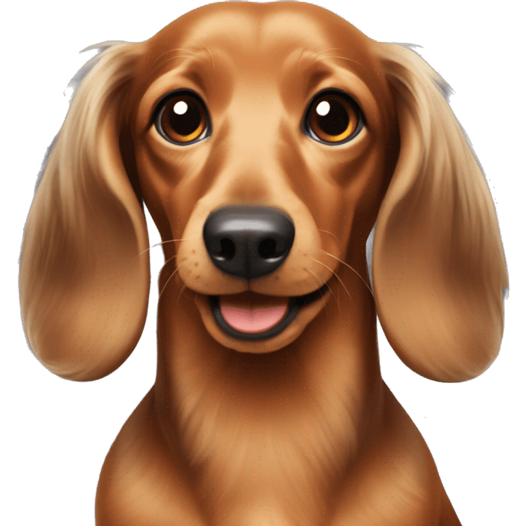 miniature long hair dachshund  emoji